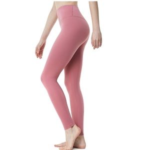 Mid/High Waist Pink Leggings